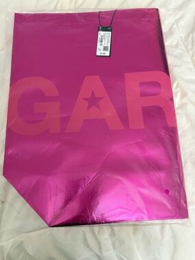 Garage Pink Reusable Tote Bag | Metallic Gift Bag | New w/ Tag